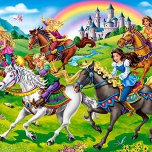 Paseo a caballo de princesa