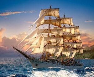 Navegando al Atardecer