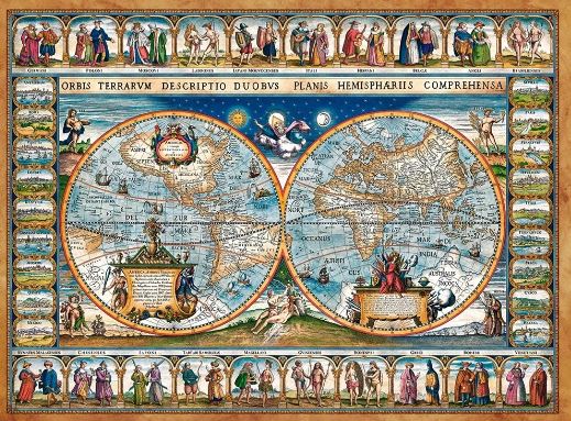 Mapa del Mundo en 1639