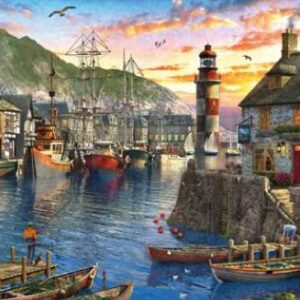 Amanecer en el puerto