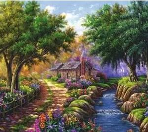 Cabaña junto al río