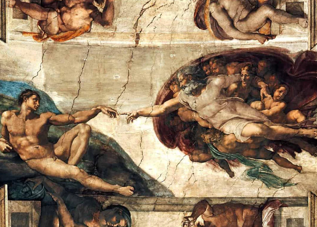 Creación de Adán + marco